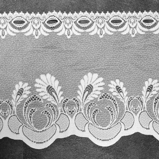 Valletje nr.444 hoogte 29cm wit | Vitrage valletjes