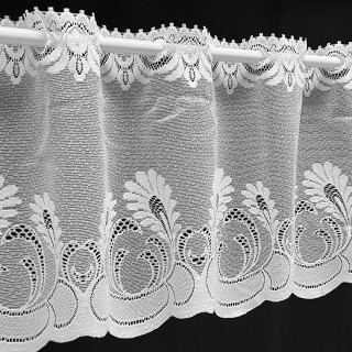 Valletje nr.444 hoogte 29cm wit | Vitrage valletjes