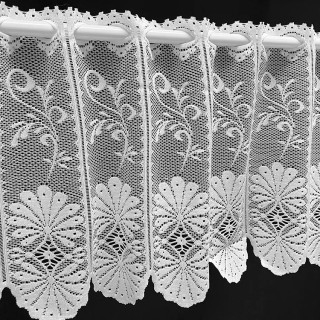 Valletje nr. 90 hoogte 29cm wit | Vitrage valletjes