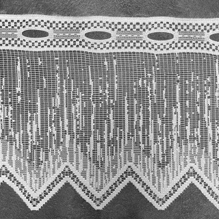 Valletje nr. 85 hoogte 29cm wit | Vitrage valletjes