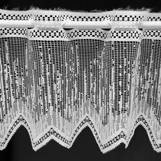 Valletje nr. 85 hoogte 29cm wit | Vitrage valletjes