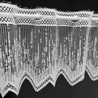 Valletje nr. 85 hoogte 29cm wit | Vitrage valletjes