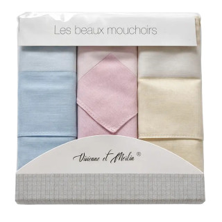 Katoenen dames zakdoeken in cadeauverpakking 3 stuks