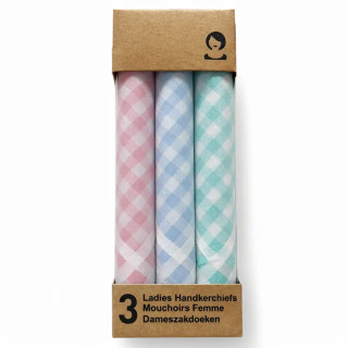 Katoenen dames zakdoeken pakje 3 stuks
