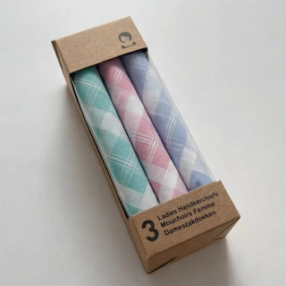 Katoenen dames zakdoeken pakje 3 stuks