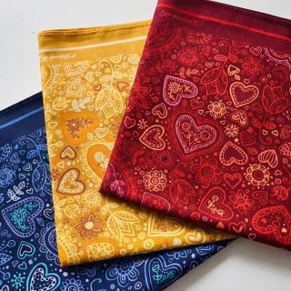 Katoenen dames zakdoeken Agapé 6 stuks | 34x34 cm