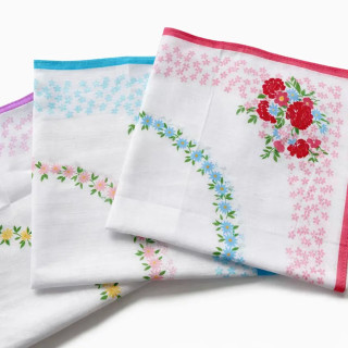 Katoenen dames zakdoeken Anna 6 stuks | 35x35 cm