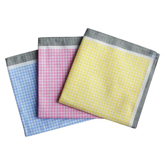 Dames katoenen zakdoeken 35x35cm 6 stuks (nr. 16) | 100% katoen
