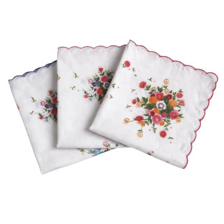 Katoenen dames zakdoeken 6 stuks (nr. 26) | 30x30cm