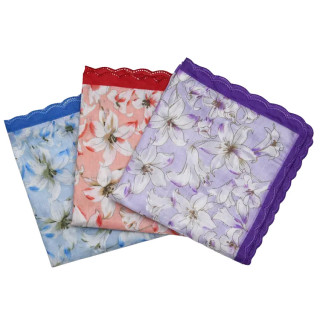 Katoenen dames zakdoeken 6 stuks (nr. 31) | 30x30cm