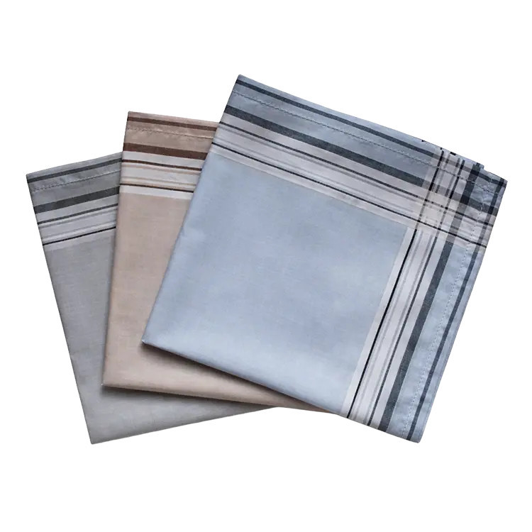 Katoenen heren zakdoeken ajour 6 stuks (nr. 11) | ca. 40x40cm