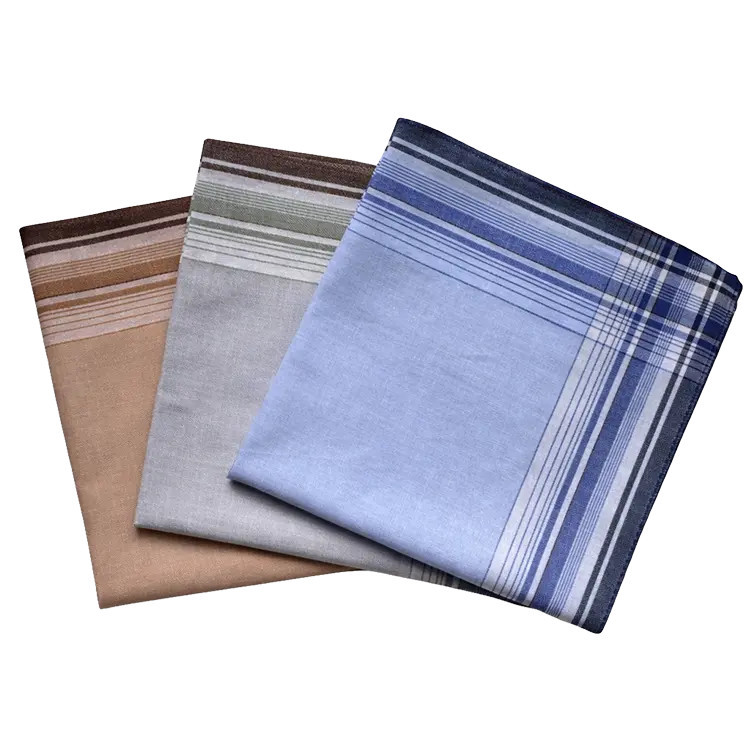 Katoenen heren zakdoeken 6 stuks (nr. 39) | ca. 40x40cm