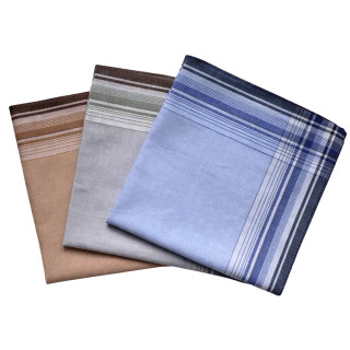 Katoenen heren zakdoeken 6 stuks (nr. 39) | ca. 40x40cm