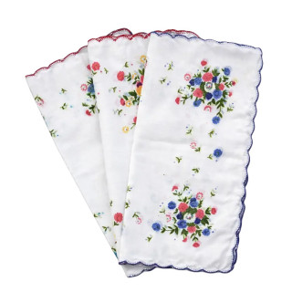Katoenen dames zakdoeken 6 stuks (nr. 26) | 30x30cm