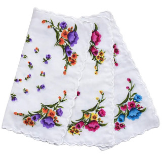 Katoenen dames zakdoeken 6 stuks (nr. 28) | 30x30cm