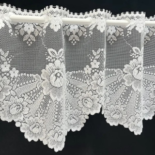 Valletje nr.340 hoogte 28cm wit | Vitrage valletjes