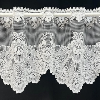 Valletje nr.340 hoogte 28cm wit | Vitrage valletjes