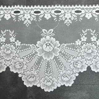Valletje nr.340 hoogte 28cm wit | Vitrage valletjes