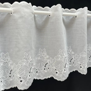 Valletje nr.349 hoogte 28cm wit | Vitrage valletjes