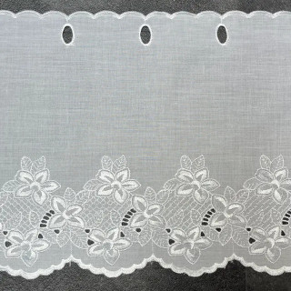 Valletje nr.349 hoogte 28cm wit | Vitrage valletjes