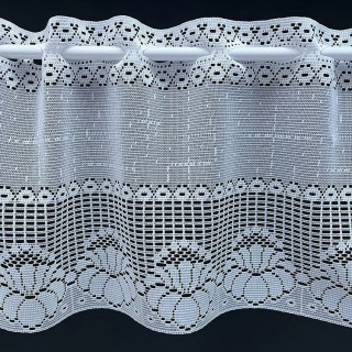 Valletje nr. 124 hoogte 29cm off-white | Vitrage valletjes