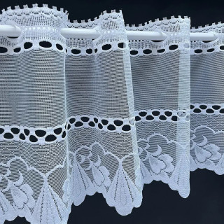 Valletje nr.274 hoogte 28cm wit | Vitrage valletjes