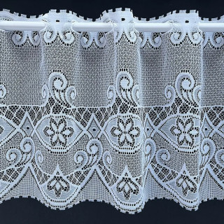 Valletje nr.293 hoogte 28cm wit | Vitrage valletjes