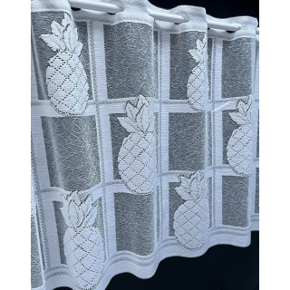 Valletje nr.331 wit met ananas 50cm hoog | Valletjes gordijn