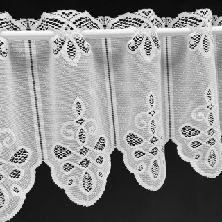 Valletje nr.513 hoogte 29cm wit | Vitrage valletjes