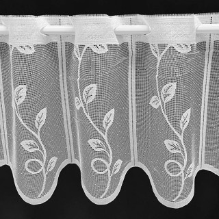 Valletje nr. 39 wit 29cm hoog | Korte vitrage valletjes