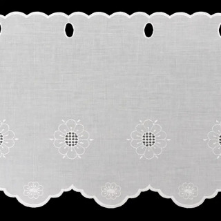 Valletje 227 hoogte 28cm wit | Vitrage valletjes