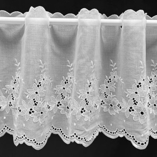 Valletje nr.211 hoogte 28cm wit | Vitrage valletjes