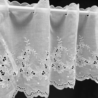 Valletje nr.211 hoogte 28cm wit | Vitrage valletjes