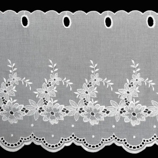 Valletje nr.211 hoogte 28cm wit | Vitrage valletjes