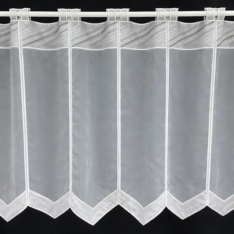 Valletje nr. 88 wit met bovenin grijze strepen hoogte 64cm