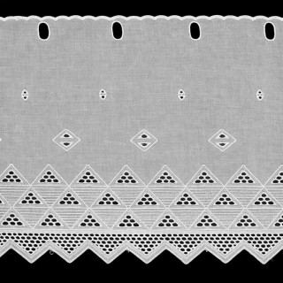 Valletje nr.230 hoogte 28cm wit | Vitrage valletjes