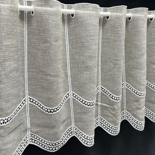 Valletje nr. 366 bruin 46cm hoog | Valletjes gordijnen