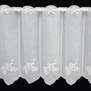 Valletje nr. 438 wit met hoogte 45cm | Valletjes gordijnen