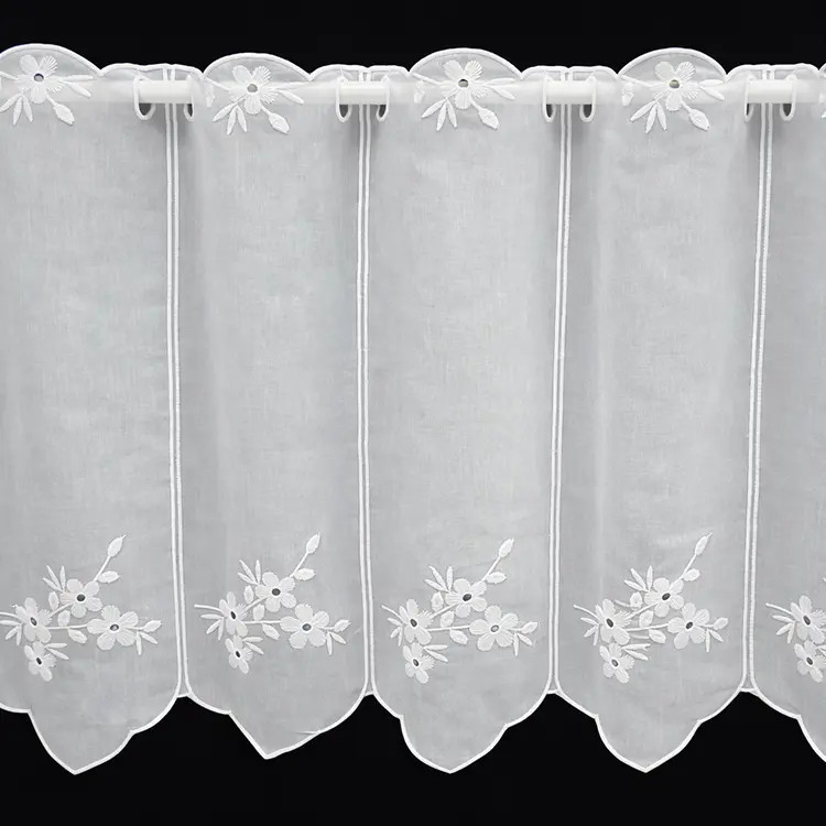 Valletje nr. 438 wit met hoogte 45cm | Valletjes gordijnen