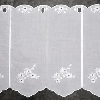 Valletje nr. 438 wit met hoogte 45cm | Valletjes gordijnen