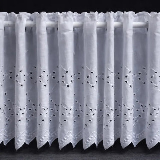 Valletje nr. 76 wit 28cm hoog | Korte vitrage valletjes