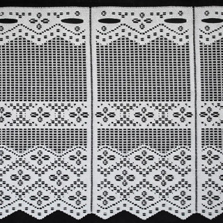 Valletje nr. 164A wit 30cm hoog | Vitrage valletjes