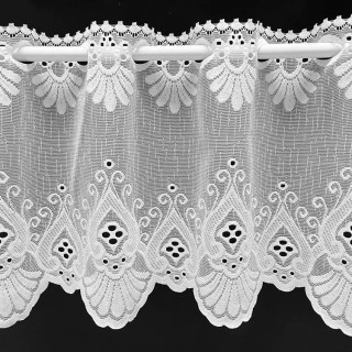 Valletje nr.413 hoogte 29cm wit | Vitrage valletjes