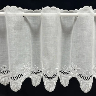 Valletje nr.413 hoogte 29cm wit | Vitrage valletjes