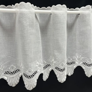 Valletjes gordijn | Valletje nr. 402 offwhite 34cm hoog