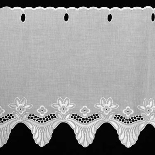 Valletje nr.413 hoogte 29cm wit | Vitrage valletjes