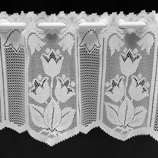 Valletje nr.410 hoogte 29cm wit | Vitrage valletjes