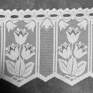 Valletje nr.410 hoogte 29cm wit | Vitrage valletjes