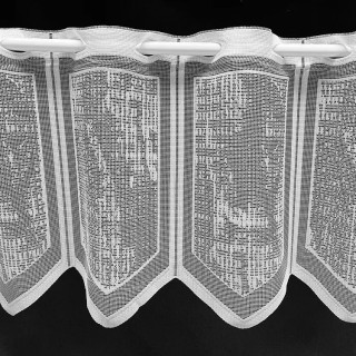 Valletje 424 hoogte 33cm wit | Vitrage valletjes