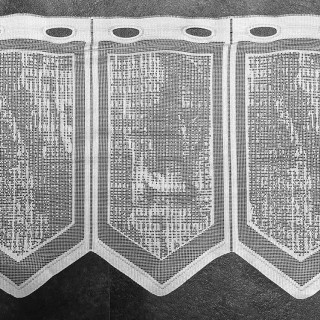 Valletje 424 hoogte 33cm wit | Vitrage valletjes